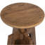 Spencer Minimalist Oak Wood Adjustable Bar Counter Stool, Walnut Brown Oak Wood