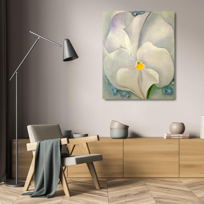 Pensée blanche, H 24 po x l 20 po