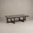Rectangular Mango Wood Coffee Table with Modern Trestle Base