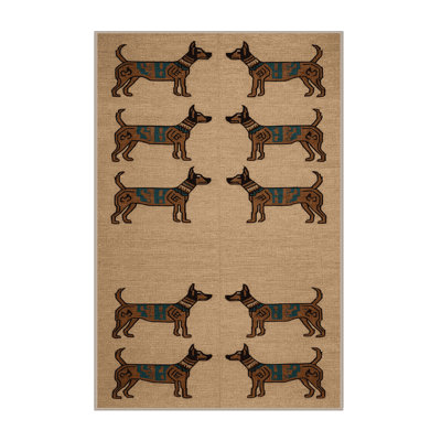 Washable Xoloitzcuintli Dogs Area Rug
