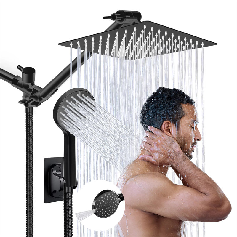 Pomme de douche à pluie double 1,75 GPM GPM