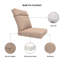 Coussin d'extérieur 24,5 x 27 po pour chaise à dossier haut, coussin de remplacement épais de 6 po, ensemble de coussins de chaise Adirondack-1761399718