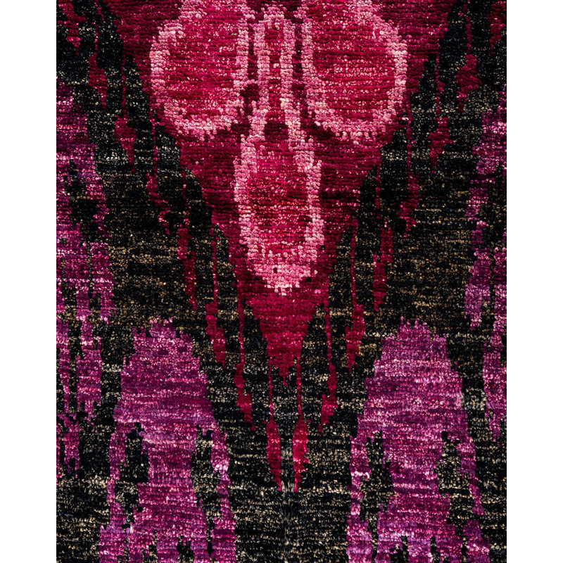 Contemporary One-of-a-Kind Rectangle 4' X 6' Hand Knotted Area Rug