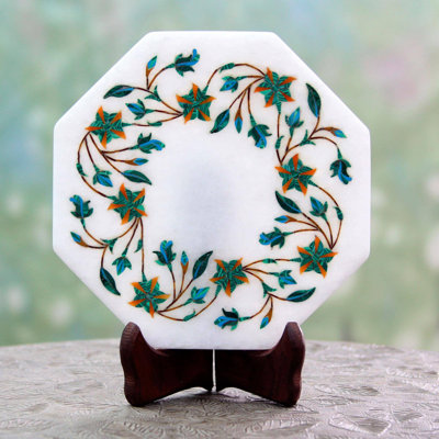Handmade Wood Decorative Plate 1