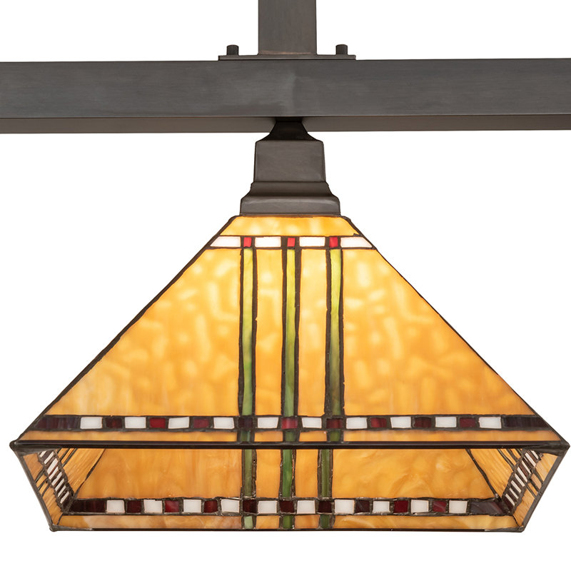 Finkel 3 - Light Pendant, 38" H x 62" W x 13" D, Craftsman Brown