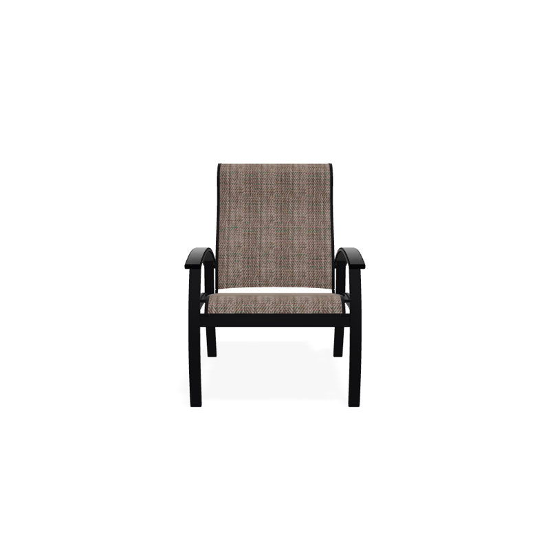 Chaise de patio Askar, Noir, Taupe Harper Sunbrella®, Noir texturé