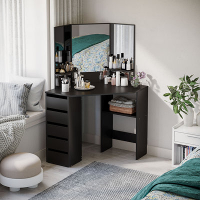 Ensemble coiffeuse avec miroir
