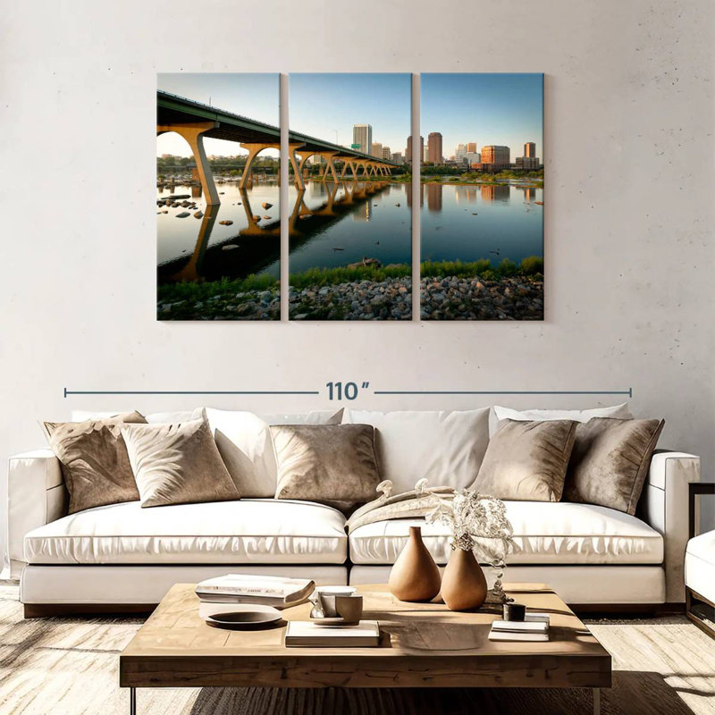 Rorry Manchester Bridge Reflection, 48" H x 74" W