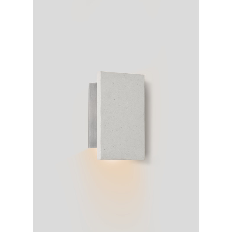 Plafonnier encastré d'extérieur à DEL Tersus, Béton blanc, 4 000 K