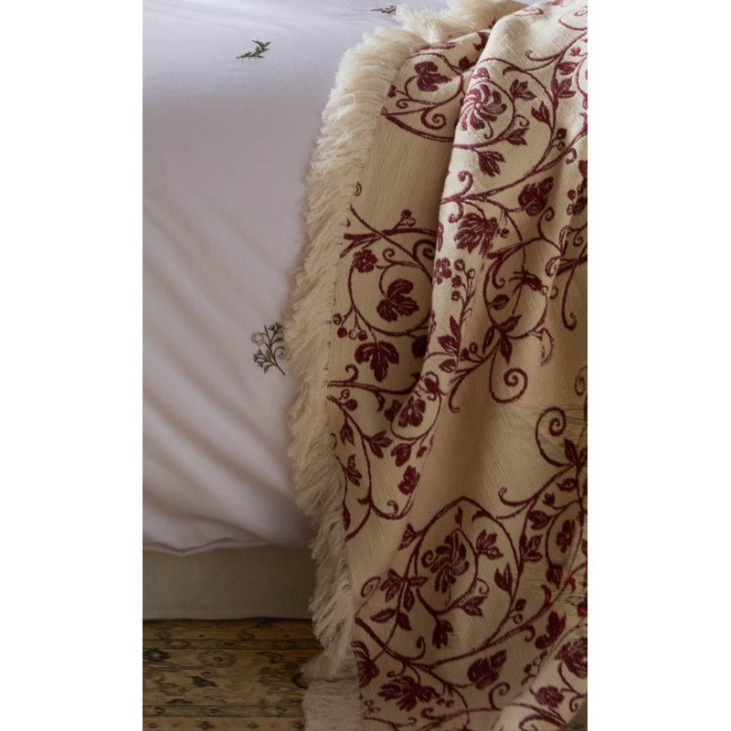 Tudor Trail Antique Rose Pink 130x170cm Throw 
