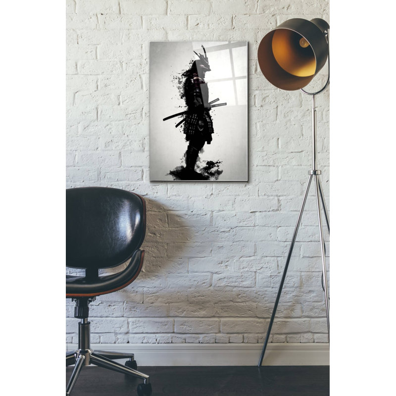Trinx «Armoured Samurai» par Nicklas Gustafsson, art mural en verre acrylique, H 24 po x l 16 po x P 0,12 po
