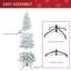 6ft Pre-Lit Snow-Flocked Slim Douglas Fir Artificial Christmas