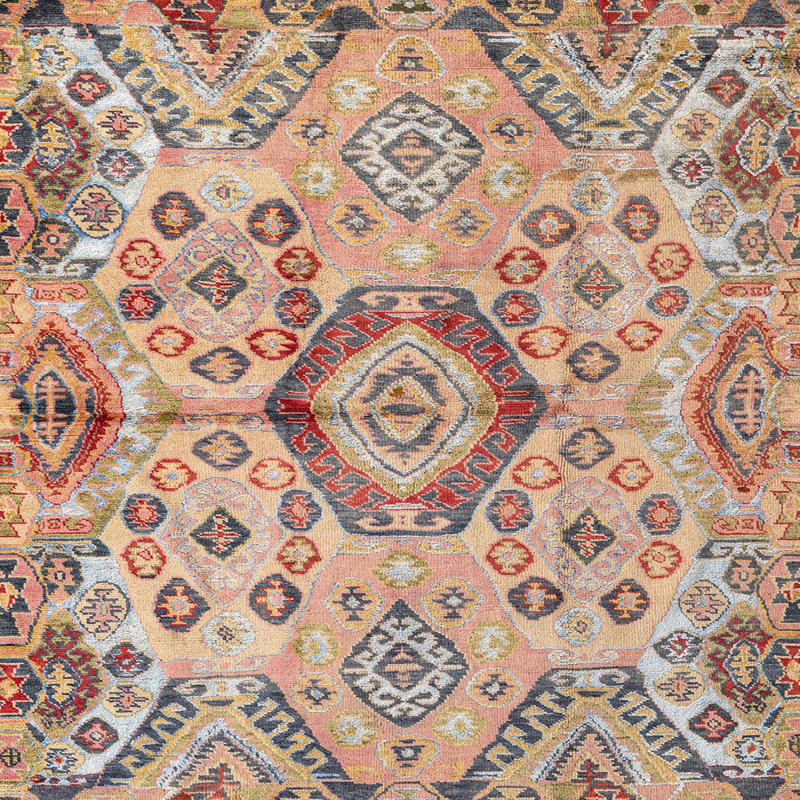 Tapis abstrait moderne 4637, Carré 6 pi