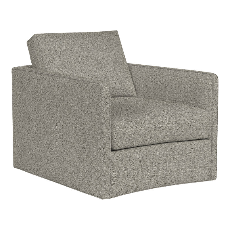 Wynne Swivel Chair, Tuck Graphite