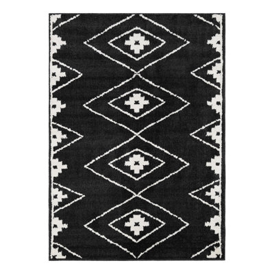 Latitude Run® Vefsna Nikolis Rug Black