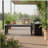 Dune Rounded Bench - Black
