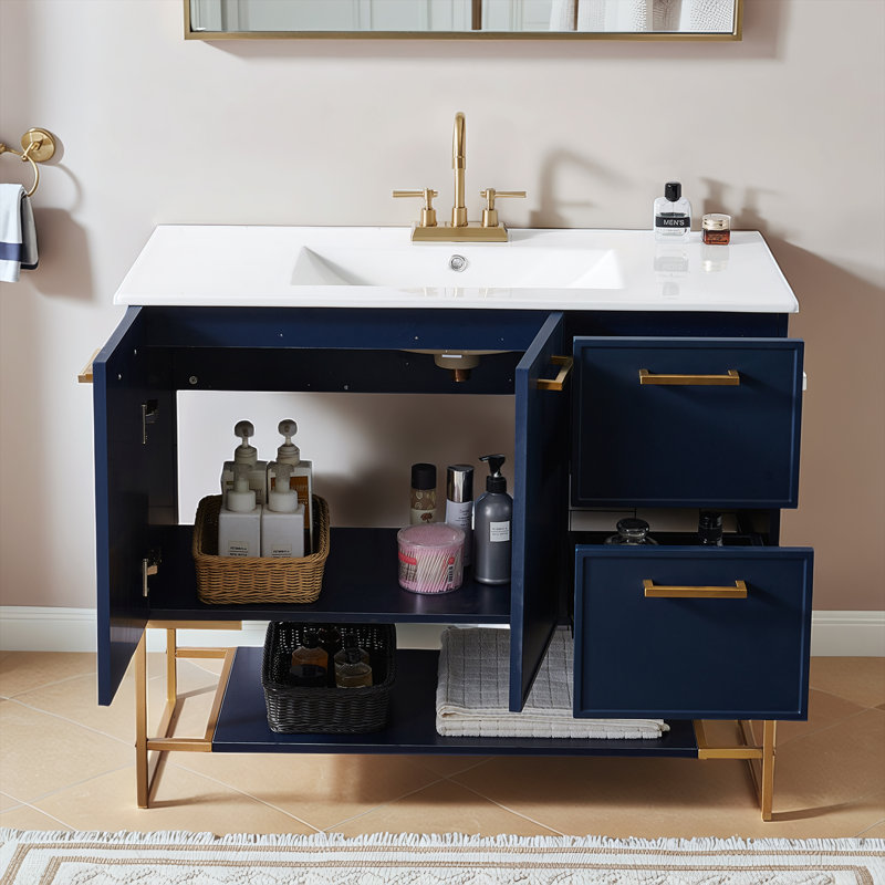 Ensemble de meuble-lavabo simple 40 po 40 po