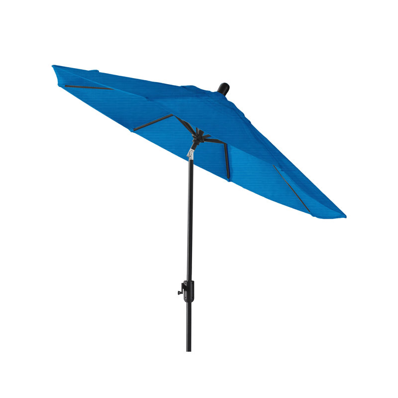 Parasol extérieur en polyester 104 po Natalie, Saphir noir, Bleu pacifique