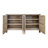 Lotus Rustic Modern 4 Door Multi Purpose Console