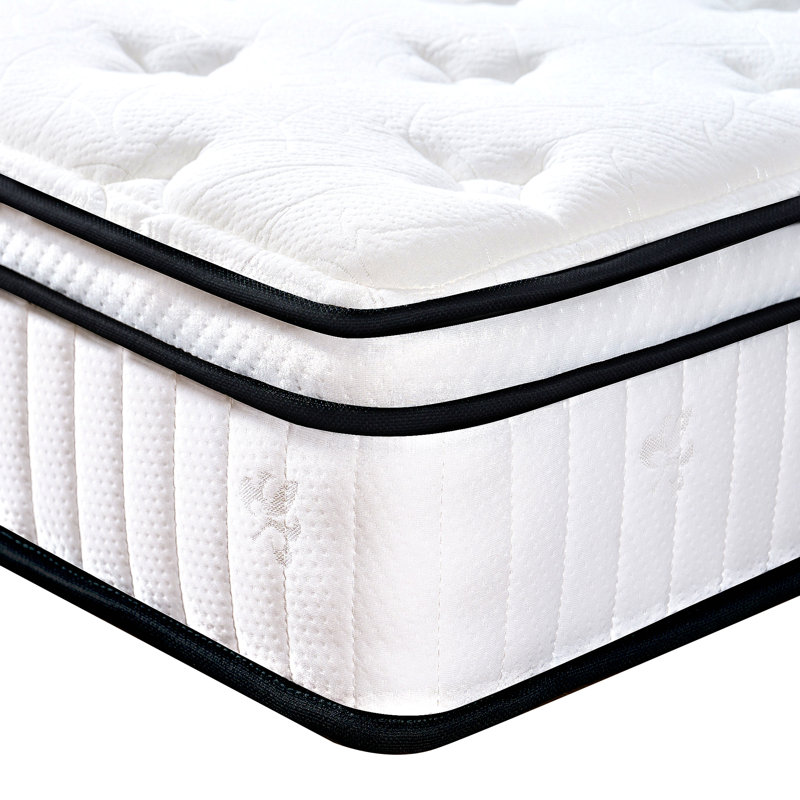Matelas, matelas hybride, ressorts ensachés individuellement, fermeté moyenne, Lit simple, 10"