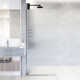 Zenith 34" W x 74" H Fixed Frameless Shower Screen with 3/8" Glass