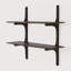 PI Wall Shelf - Varnished Brown - 2 Shelves-1643754673