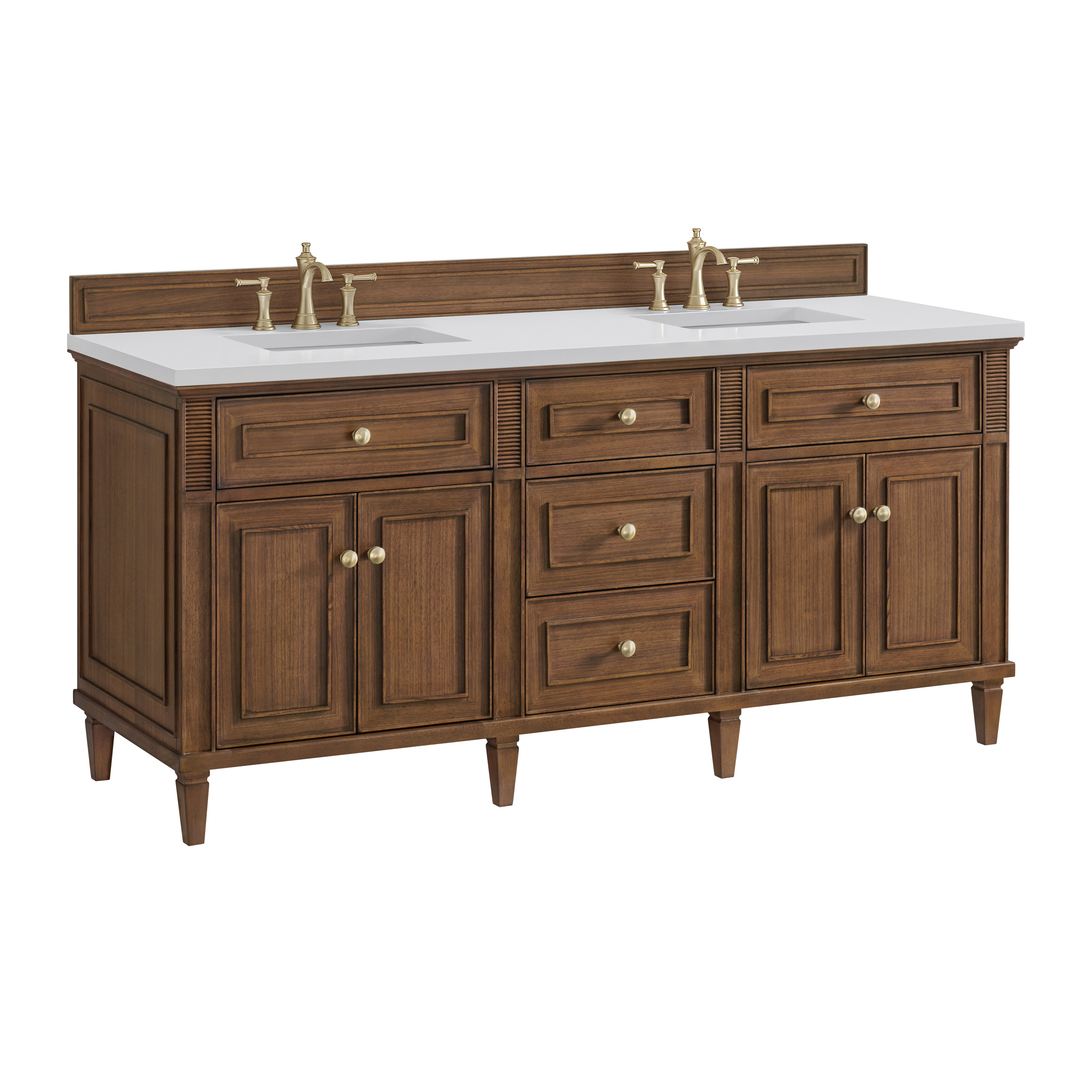 James Martin Vanities Lorelai 72" Double Bathroom Vanity Set - Wayfair Canada