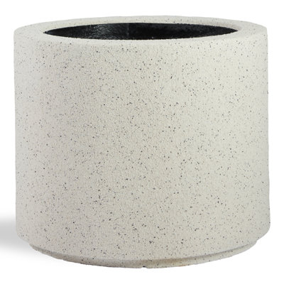 Gita Large Lightweight Outdoor 23" x 19" Round Planter Box