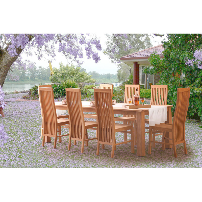 Cia Outdoor Teak Dining Side Chair