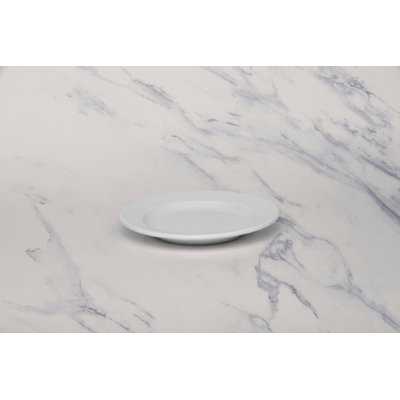 PRIME IVORY Premium Porcelain Prime Round Flat Plate | Ivory  | Microwave & Dishwasher Safe