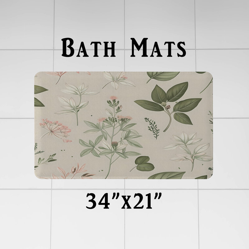 Rideau de douche avec tapis de bain, H 72 po x l 70 po