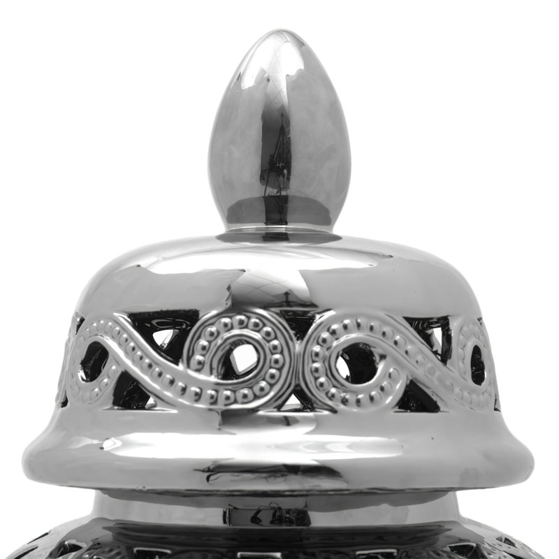 Pot à gingembre en porcelaine Lares, Argent