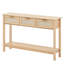 Console en rotin avec 3 tiroirs de rangement
