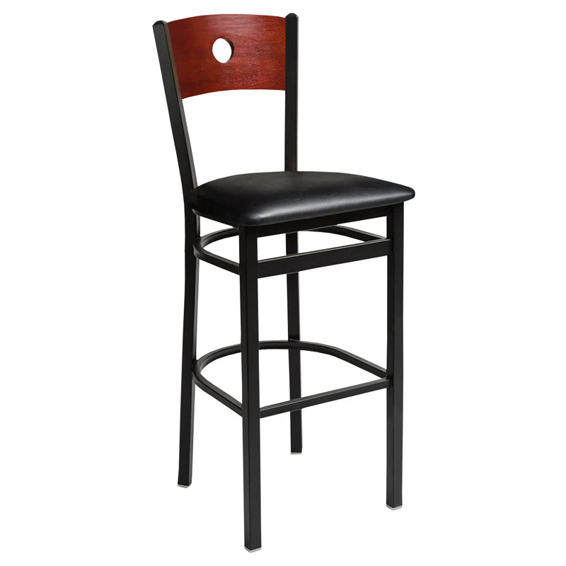 Tabouret de bar Darby, Mahogany/Black