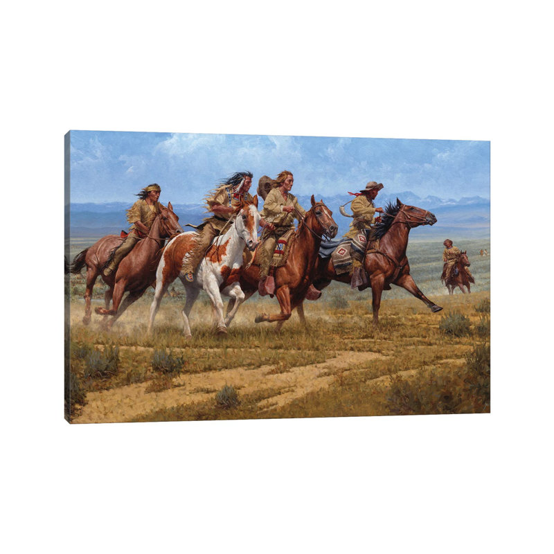 The Race At Rendezvous by Joe Velazquez - Wrapped Canvas Print, 66.04 cm H x 45.72 cm W x 3.175 cm D