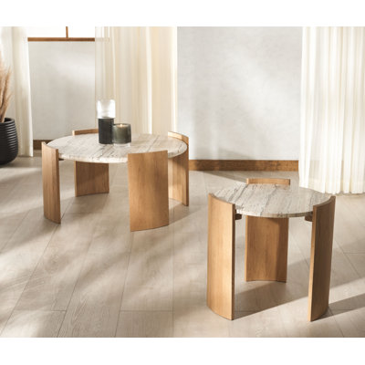 Helmetta 2 Piece Living Room Table Set