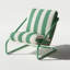Chaise d'appoint en tissu de style moderne à rayures, pour le salon