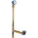 17 ga. Tip-Toe Bathtub Leg Drain Assembly with Patented Deep Soak Overflow on Ball Joint