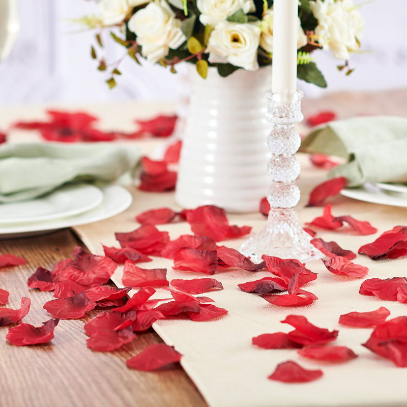 Éléments pétales de rose artificiels
