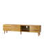 Meuble télé 70 po avec rangement élégant. Support de style Mid Century Modern
