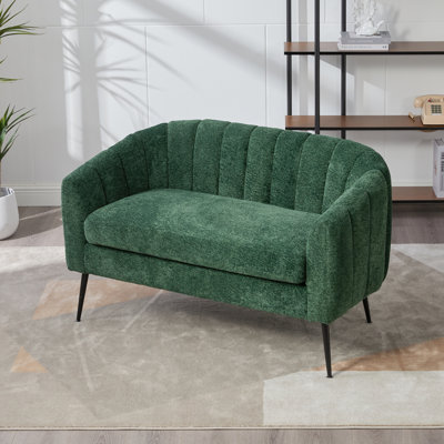 Petit canapé d'appoint en chenille de 50,3 po de largeur