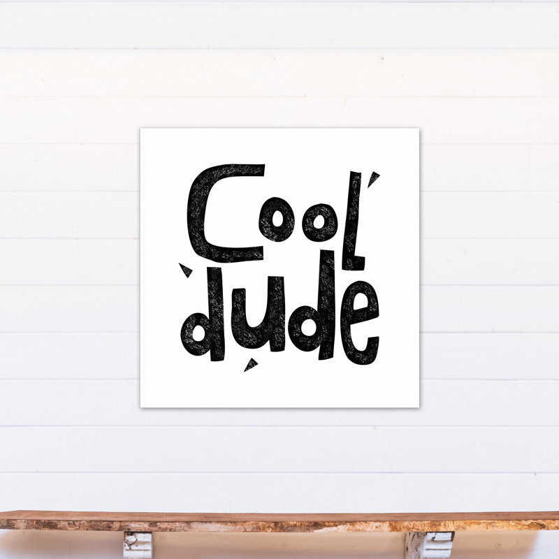 « cool dude », art encadré Malveaux, Toile tendue, H 36 po x l 36 po x P 1,25 po