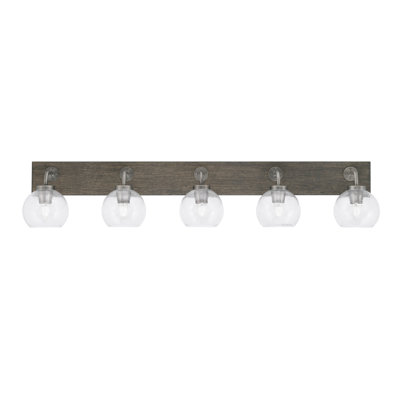 Barre d'éclairage de salle de bain 5 lumières Oxbridge
