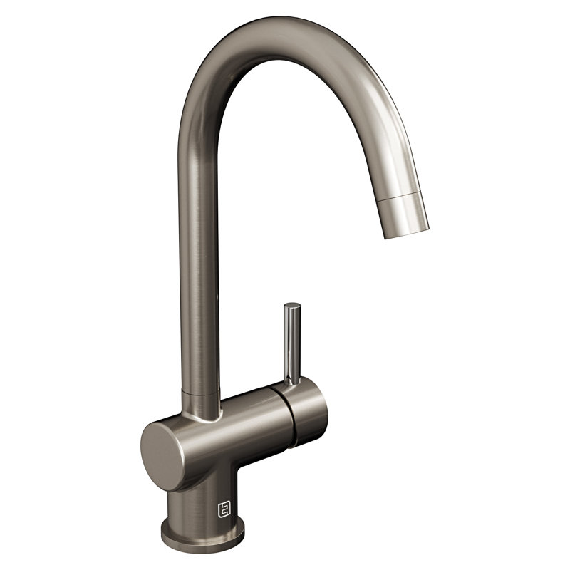 Belfry Kitchen Astoria Kitchen Faucet, Nickel/Citrus Green