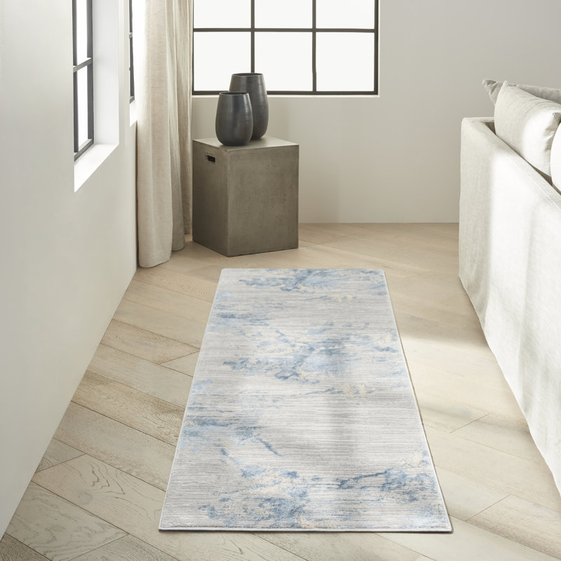 Pyrrhos Abstract Area Rug, Runner 27 x 87cm
