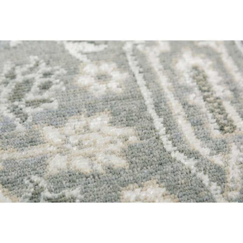Tapis oriental en laine gris, Rectangulaire 8 pi x 10 pi