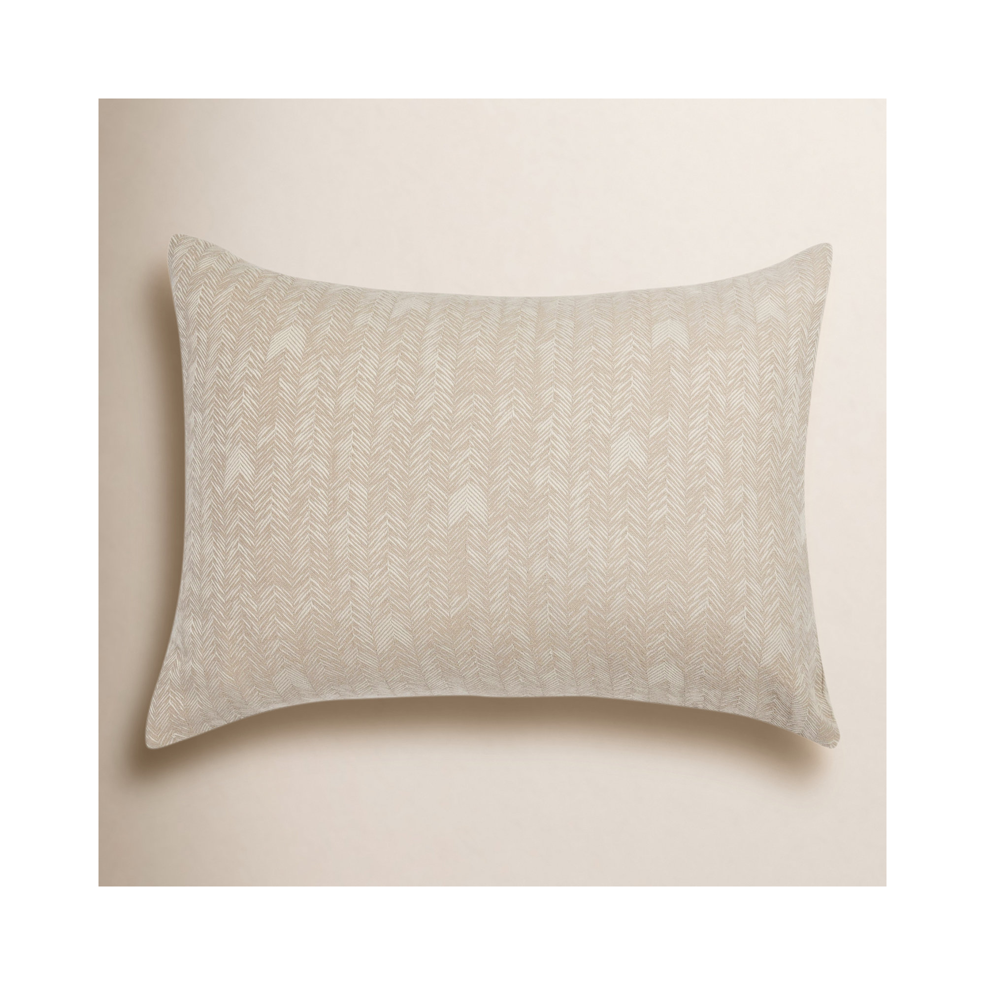 Verbier Cotton Blend Sham, Standard, Beige