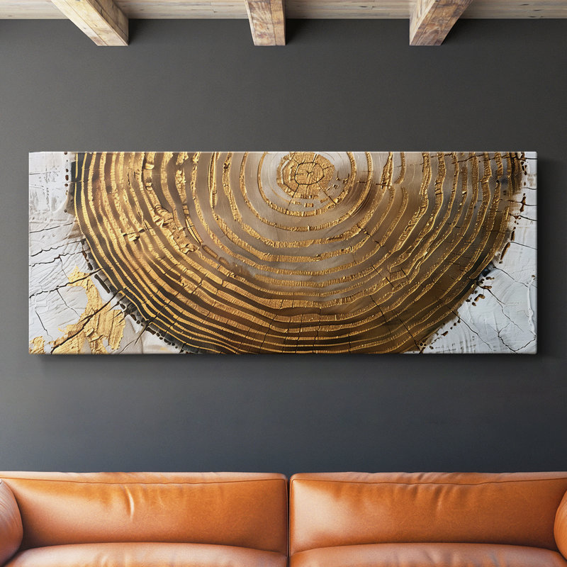 Abstract Series 2 #XVII-Wide Gallery Wrapped Canvas, 12" H x 30" W
