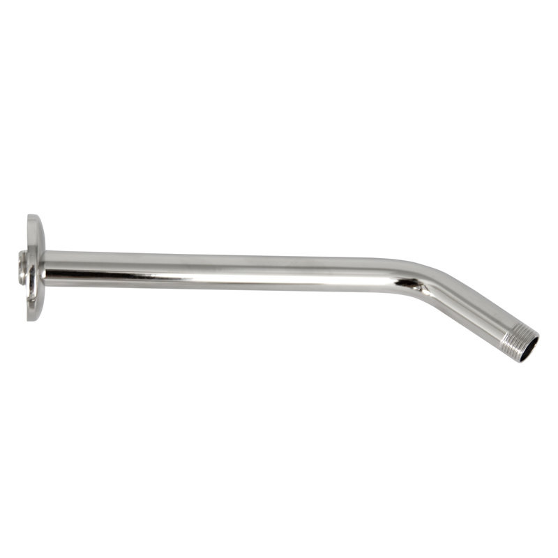 Offset Heavy Duty Shower Arm with Flange, Polished Chrome
