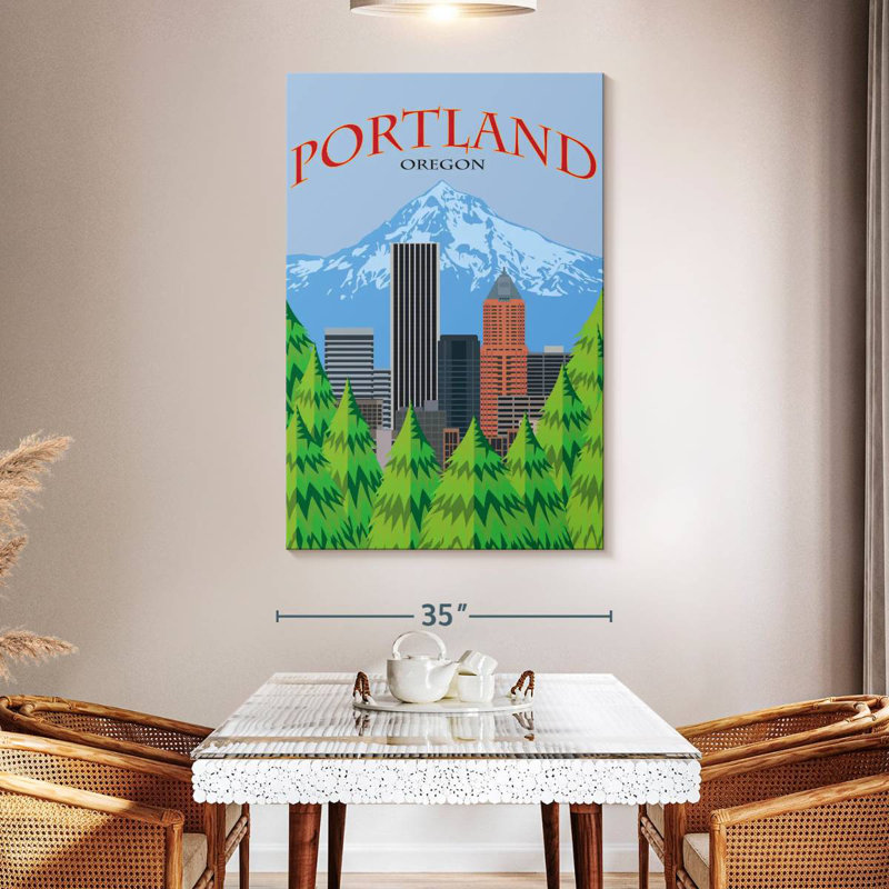 Sireci Portland Poster, 51" H x 34" W